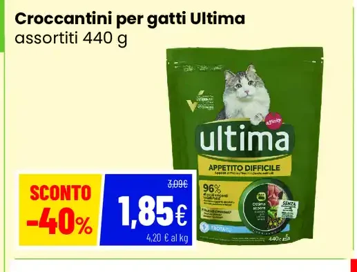 Croccantini per gatti Ultima