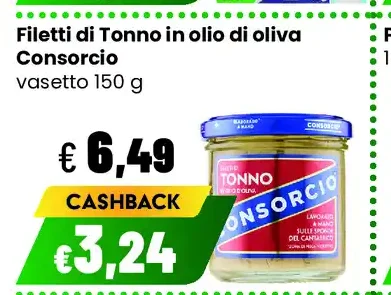 Filetti di Tonno in olio di oliva Consorcio