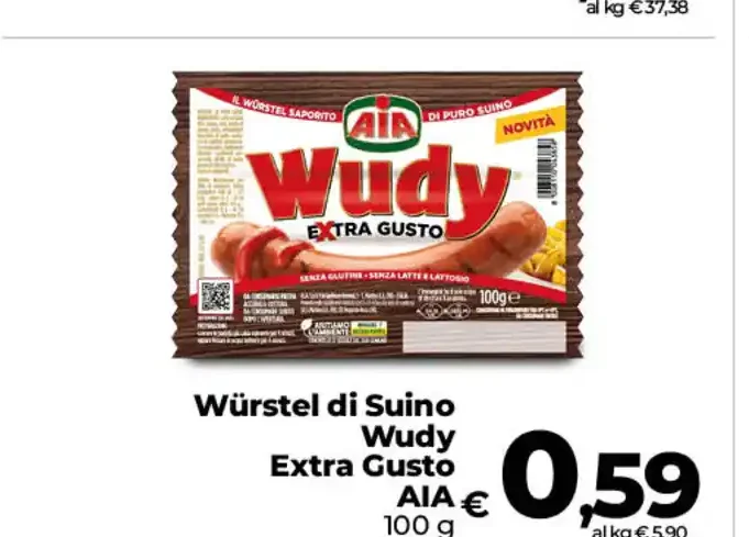 Würstel di suino extra gusto