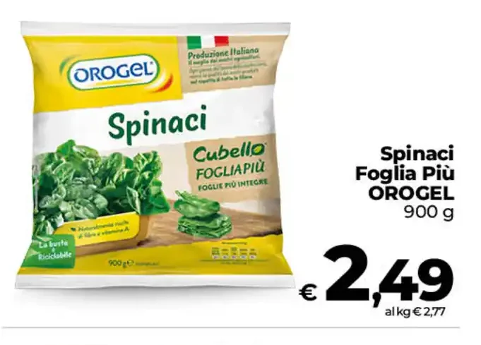 Spinaci foglia più Orogel