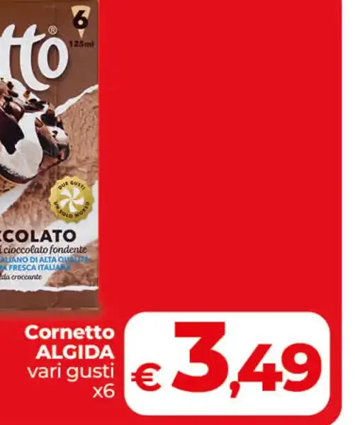 Cornetto Algida vari gusti
