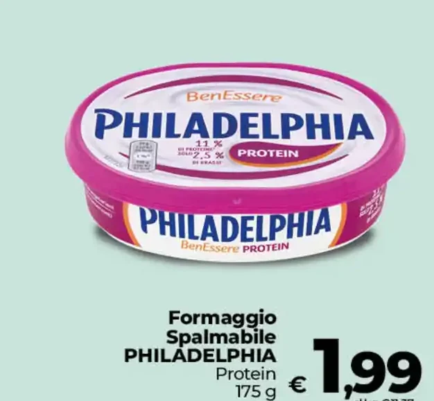 Formaggio spalmabile Philadelphia Protein