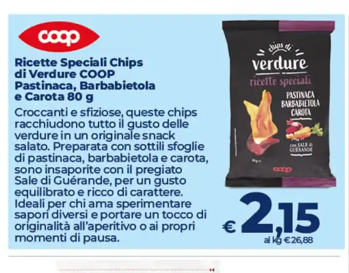 Chips di verdure Coop