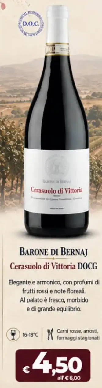 Cerasuolo di Vittoria DOCG Barone di Bernaj