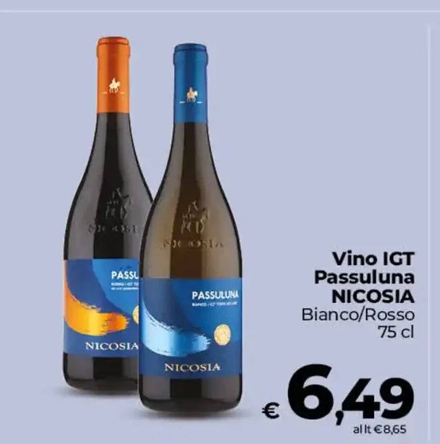 Vino IGT Passuluna Nicosia Bianco/Rosso