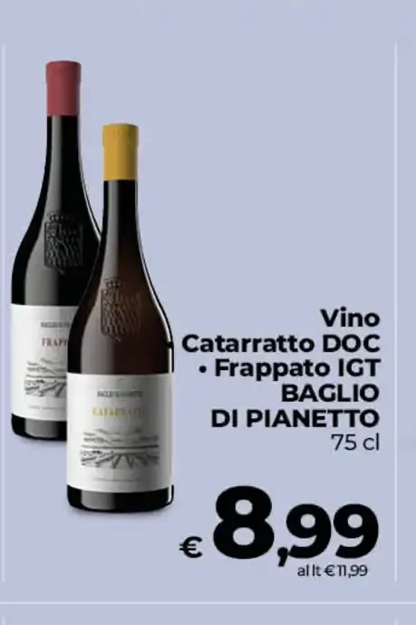 Vino Catarratto DOC/Frappato IGT Baglio di Pianetto