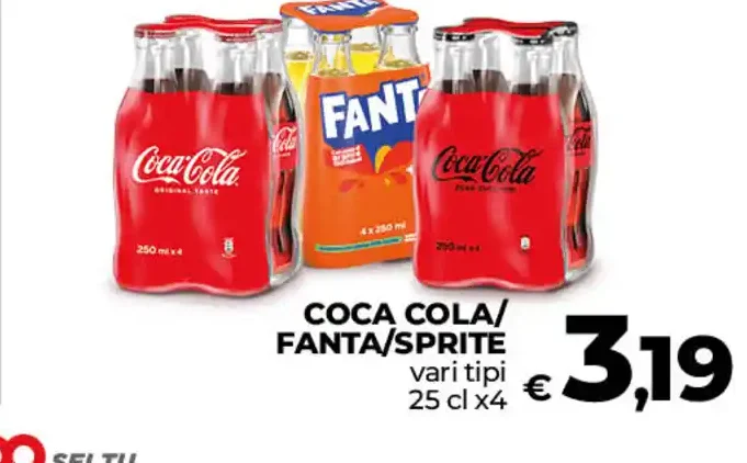 Coca-Cola/Fanta/Sprite vari tipi