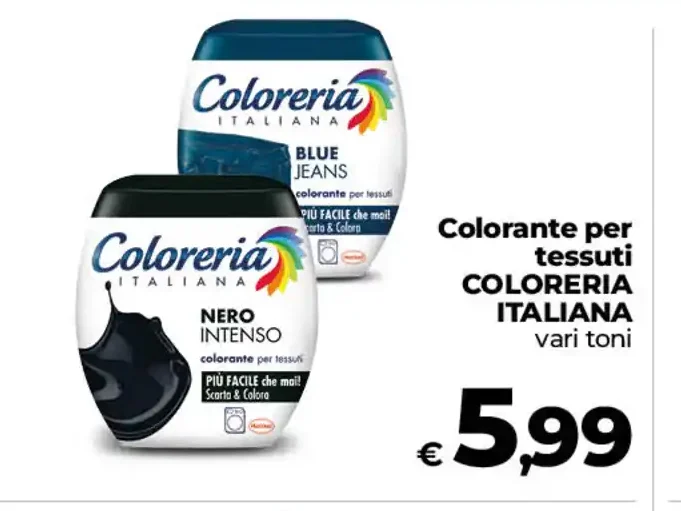 Colorante per tessuti Coloreria Italiana