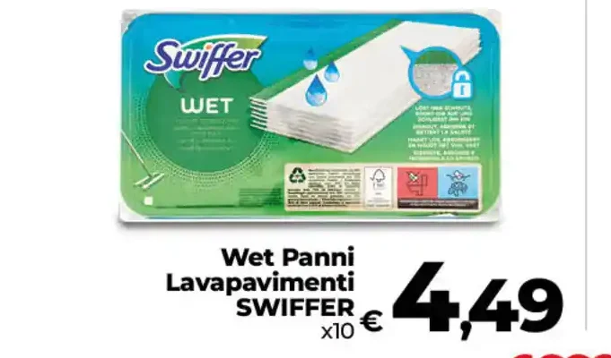 Wet panni lavapavimenti Swiffer
