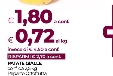 Patate gialle