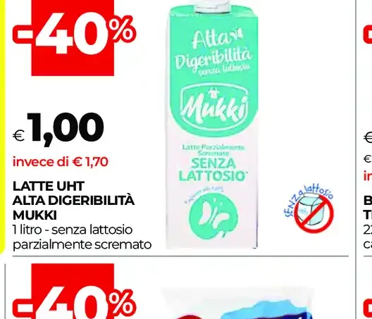 Latte UHT alta digeribilità Mukki