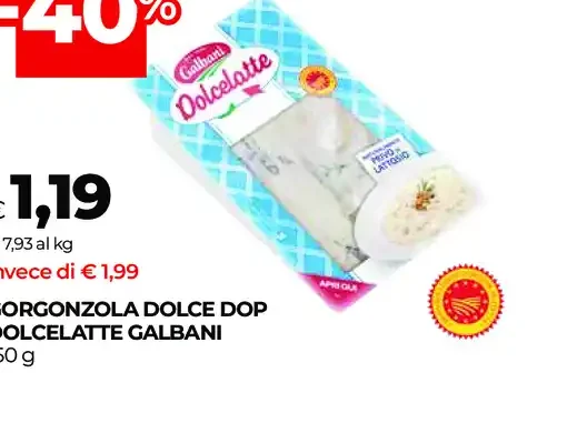 Gorgonzola dolce DOP Dolcelatte Galbani