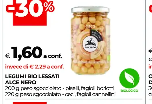 Legumi bio lessati Alce Nero
