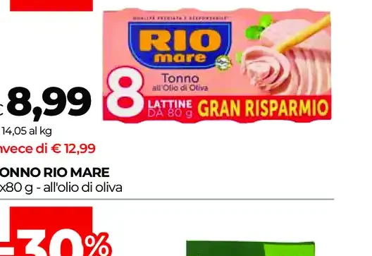 Tonno Rio Mare all’olio di oliva