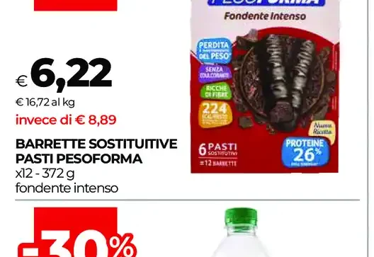 Barrette sostitutive pasti Pesoforma
