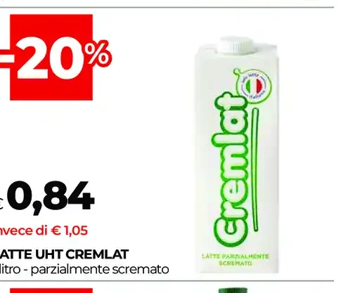 Latte UHT CremLat