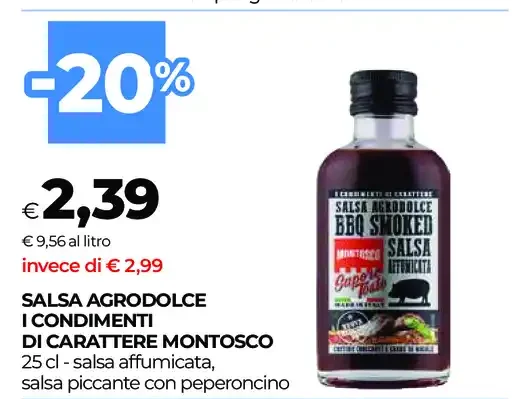 Salsa agrodolce I Condimenti di Carattere Montosco