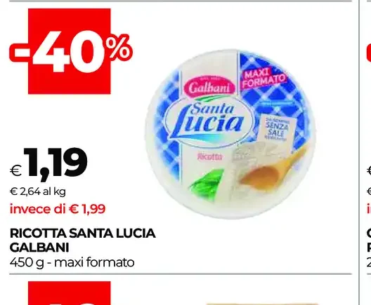 Ricotta Santa Lucia Galbani