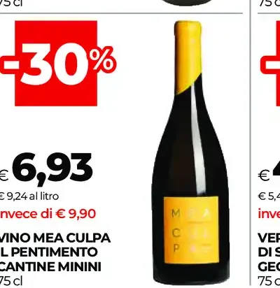 Vino Mea Culpa Il Pentimento Cantine Minini