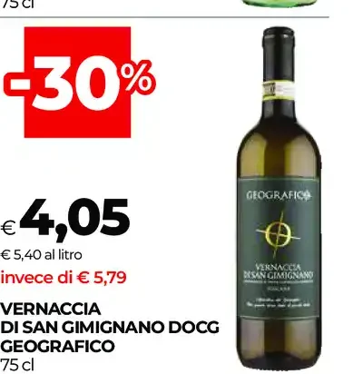 Vernaccia di San Gimignano DOCG Geografico