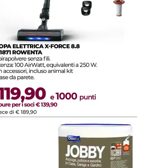 Scopa elettrica X-Force 8.8 RH1871 Rowenta