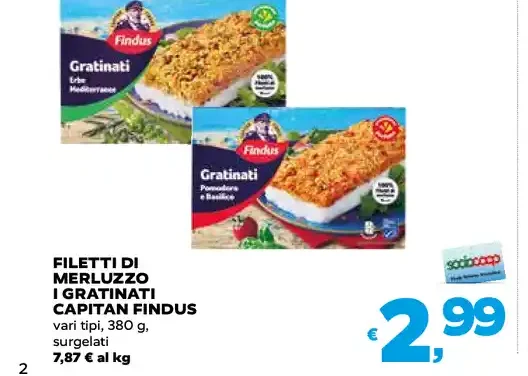 Filetti di merluzzo gratinati Capitan Findus