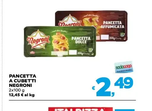 Pancetta a cubetti Negroni