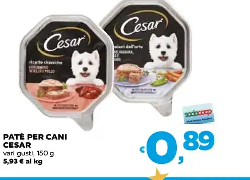 Paté per cani Cesar