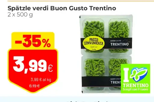 Spätzle verdi Buon Gusto Trentino