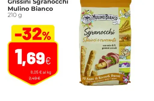 Grissini Sgranocchi Mulino Bianco