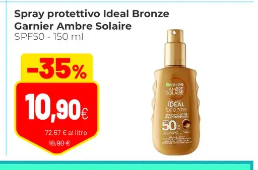 Spray protettivo Ideal Bronze Garnier Ambre Solaire
