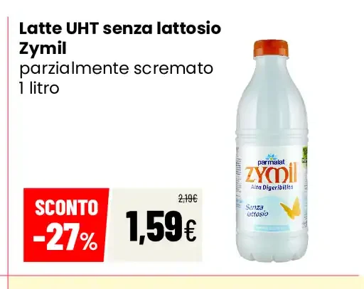 Latte UHT senza lattosio Zymil