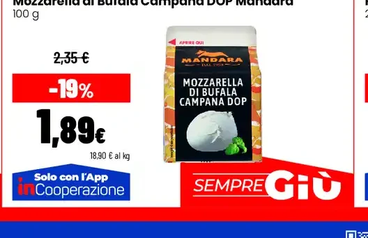 Mozzarella di Bufala Campana DOP Mandara