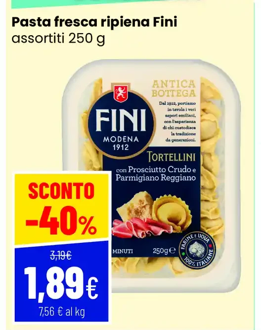 Pasta fresca ripiena Fini
