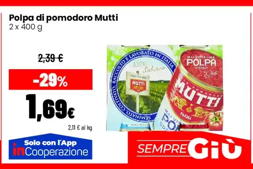 Polpa di pomodoro Mutti