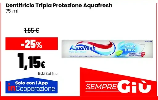 Dentifricio Tripla Protezione Aquafresh