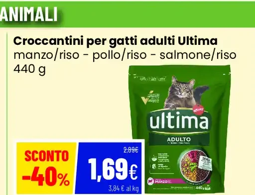 Croccantini per gatti adulti Ultima