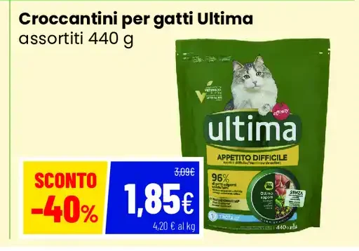 Croccantini per gatti Ultima
