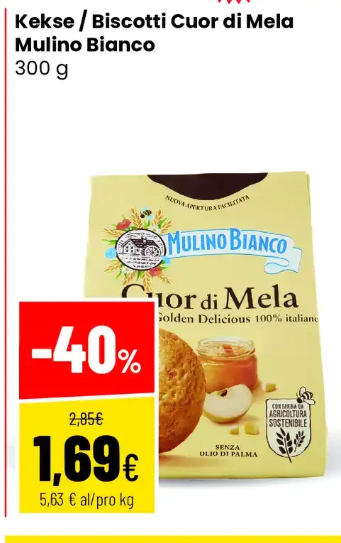 Biscotti Cuor di Mela Mulino Bianco