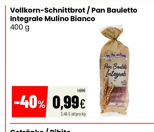 Pan Bauletto Integrale Mulino Bianco