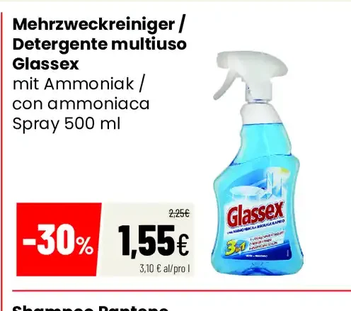 Detergente multiuso Glassex