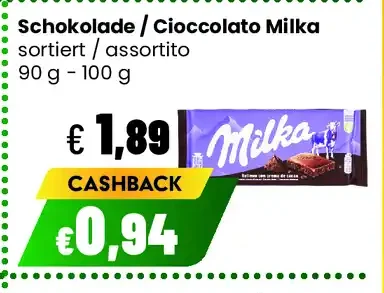 Cioccolato Milka