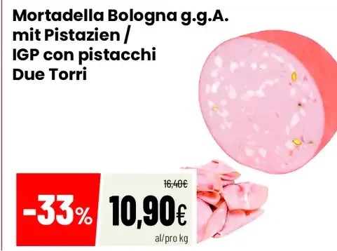 Mortadella Bologna IGP con pistacchi