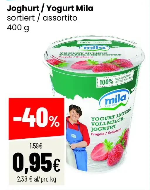 Yogurt Mila assortito
