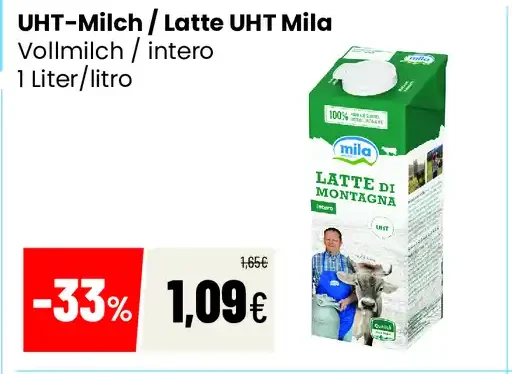 Latte UHT Mila intero