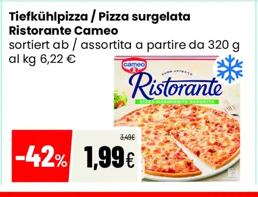 Pizza surgelata Ristorante Cameo