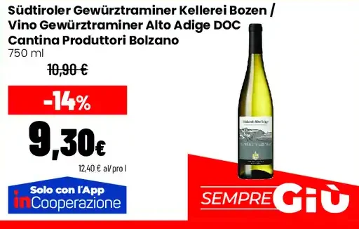 Gewürztraminer Alto Adige DOC Cantina Produttori Bolzano