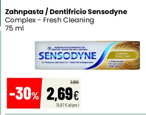 Dentifricio Sensodyne Complex Fresh Cleaning