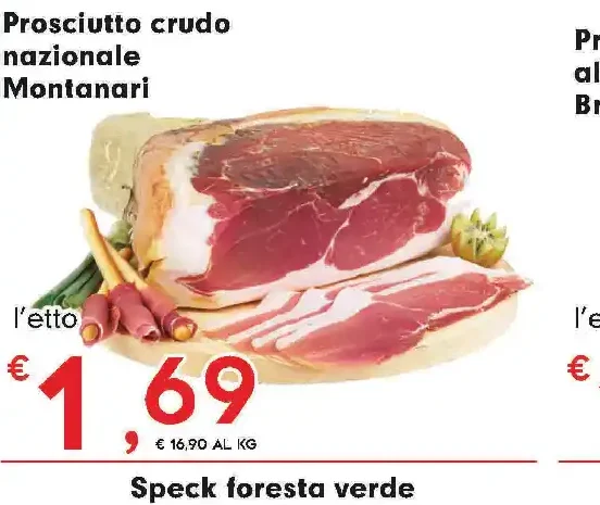 Prosciutto crudo nazionale Montanari
