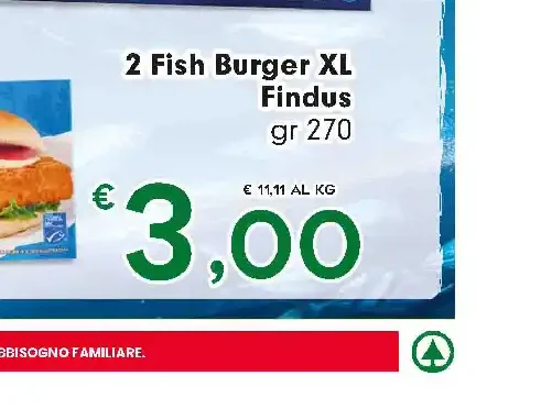 2 Fish Burger XL Findus